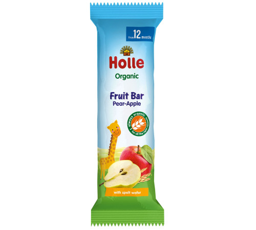 holle bio organic Фруктовый батончик Яблоко-Груша (12 м+) 25 гр.