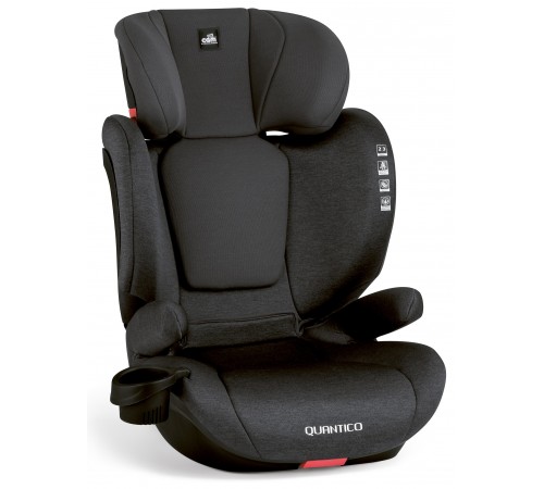 CAM Автокресло Quantico Isofix 160 гр. 2/3 (15-36 кг.) антрацит cam Автокресло quantico isofix 160 гр. 2/3 (15-36 кг.) антрацит