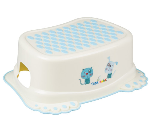  tega baby Подставка для ножек "Кошечка и собачка" pk-006-102 жёлтый