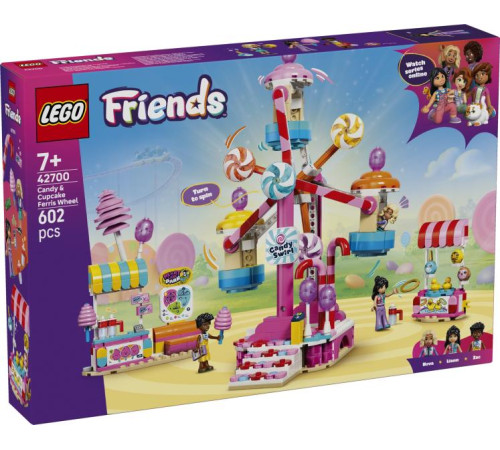  lego friends 42700 Конструктор "Колесо обозрения с конфетами и кексами" (602 дет.)