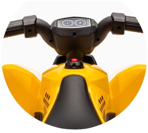 chipolino elbcat02501 atv pe baterii cat galben