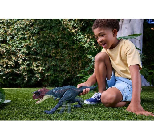 jurassic world jkg85 Интерактивная игрушка "Заряженная атака Карнотавра" 