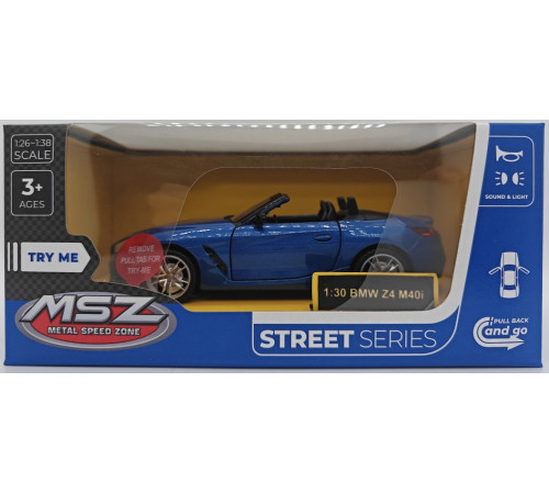  msz 68412 Металлическая модель "bmw z4 m40i, 1:30"