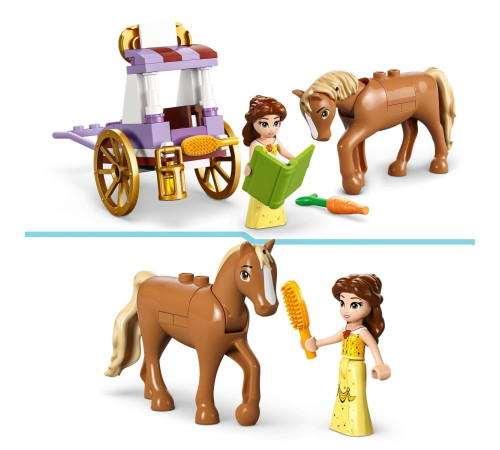 lego disney 43233 constructor "caleasca din povestea lui belle" (62 el.)