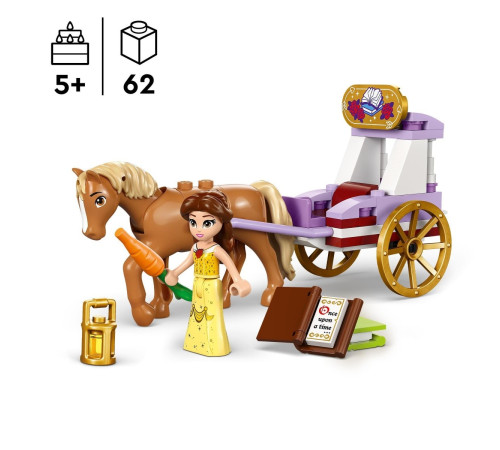 lego disney 43233 constructor "caleasca din povestea lui belle" (62 el.)