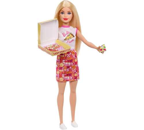 barbie jmk21 set de joacă cu păpușă "pizzerie  cu accesorii"