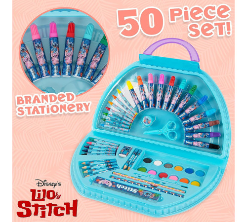 total office stc-1112 Набор для рисования "disney stitch" (50 предметов)