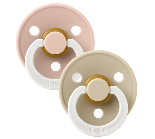 Bibs Suzeta rotunda din latex Color Night Blush & Vanilla (18-36 luni) 2 buc.  bibs suzeta rotunda din latex color night blush & vanilla (18-36 luni) 2 buc.
