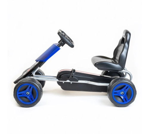 baby mix 55304 kart cu pedale go-kart speedy albastru