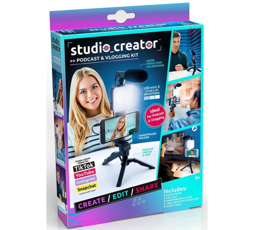  canal toys 033cl set de filmare video "studio creator vlogging kit"