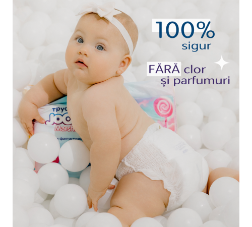 joonies marshmallow scutece-chilotei l (9-14 kg) 42 buc.