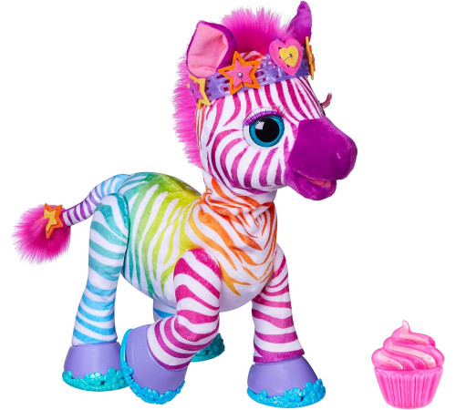 furreal friends f6373 jucărie interactivă "my rainbow zebra"