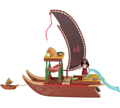 disney princess jbt54 set de joacă "aventurile moanei &icirc;n canoe"