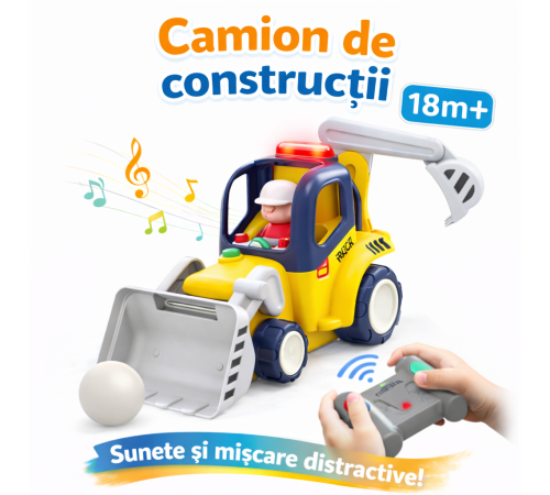 Jucării pentru Copii - Magazin Online de Jucării ieftine in Chisinau Baby-Boom in Moldova hola toys he9988 jucărie cu telecomandă "camion de construcții"