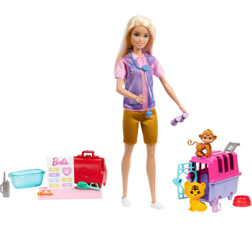 barbie hrg50 Игровой набор "Барби Зоозащитница"