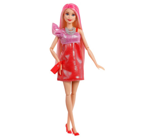 barbie jfy68 Кукла "barbie party unboxed" в розово-красных тонах