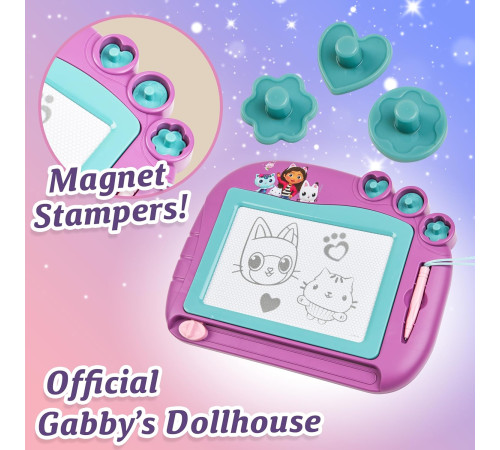 canenco gd07023 tablă de desen magnetică "gabby's dollhouse"