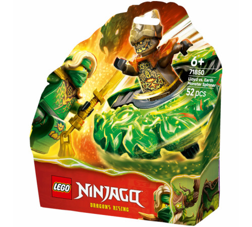  lego ninjago 71850 constructor "lloyd vs. monstrul mutanțial-spinner" (52 el.)