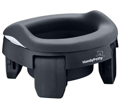  roxy hp-255dgg Дорожный складной горшок "handypotty" с многоразовой вкладкой (графит)