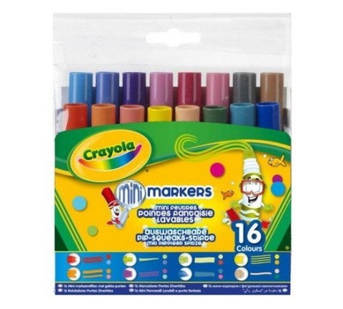  crayola 58-8709c Фломастеры с фигурными кончиками (16 шт.)