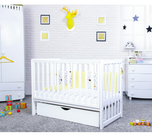 veres 13.1.1.20.06 patuț pentru copii "Соня ЛД13" (alb)  