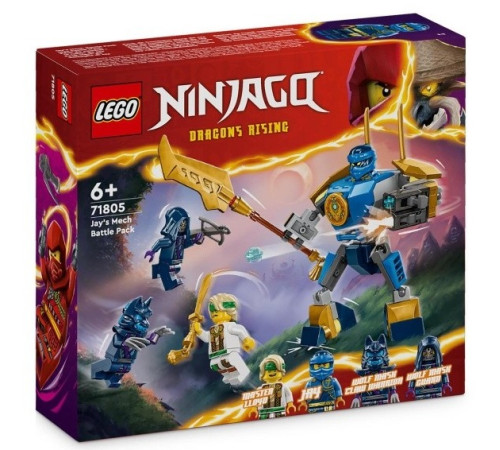  lego ninjago 71805 constructor "pachet de lupta robotul lui jay" (78 el.)