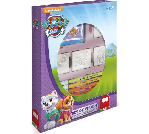 Multiprint 27913 Set de 7 carioci cu 4 ștampile "Paw Patrol Girl"  multiprint 27913 set de 7 carioci cu 4 ștampile "paw patrol girl"