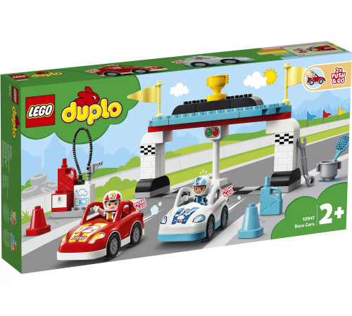  lego duplo 10947 constructor "mașini de curse" (44 el.)