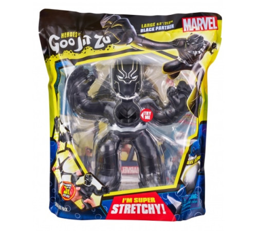 goo jit zu 41464g Стрейч Фигурка "marvel deluxe hero - black panther" (20 см.)