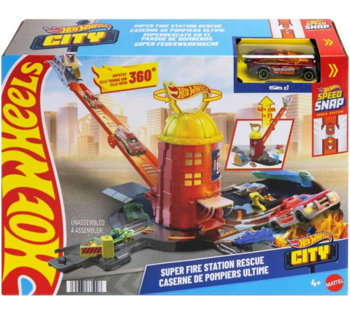  hot wheels jhl95 set de joacă "stație de pompieri și salvare"