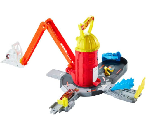 hot wheels jhl95 set de joacă "stație de pompieri și salvare"