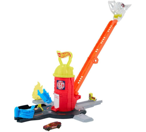 hot wheels jhl95 set de joacă "stație de pompieri și salvare"