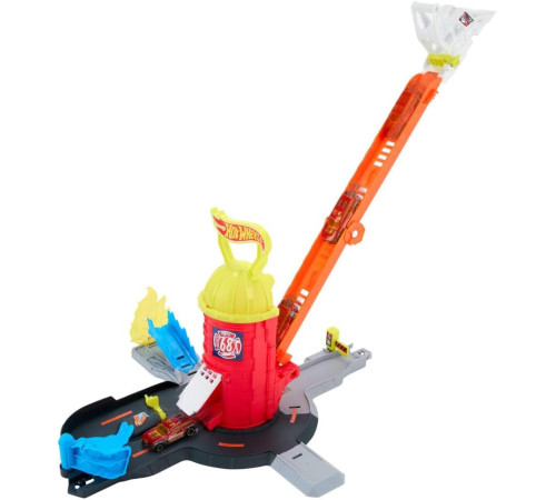 hot wheels jhl95 set de joacă "stație de pompieri și salvare"