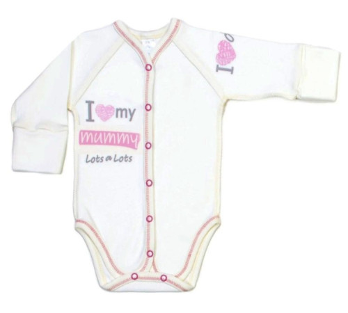 Haine pentru copii in Moldova veres 102.81-9.56  body "i love my mammy pink" (interlock) m.56