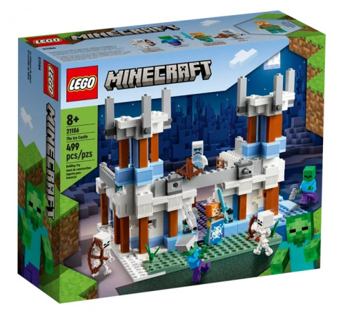 Детский магазин в Кишиневе в Молдове lego minecraft 21186 Конструктор "Ледяной замок" (499 дет.)