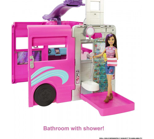 barbie hcd46 set joc cu accesorii "casa pe roti"