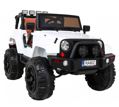 ramiz Машина на аккумуляторе jeep all terrain белый