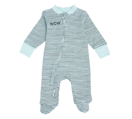  minikin 242260362 Комбинезон на молнии "hedgehog" (р. 62) голубой полоска