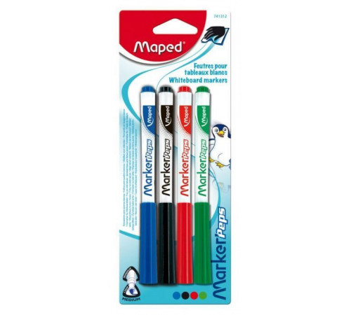  maped 741312 Маркеры для доски "classic" (4 шт.)