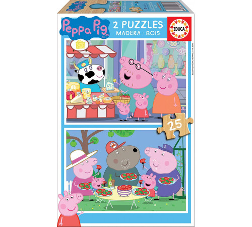  educa 18078 puzzle 2-în-1 "peppa pig" (2x25 el.)
