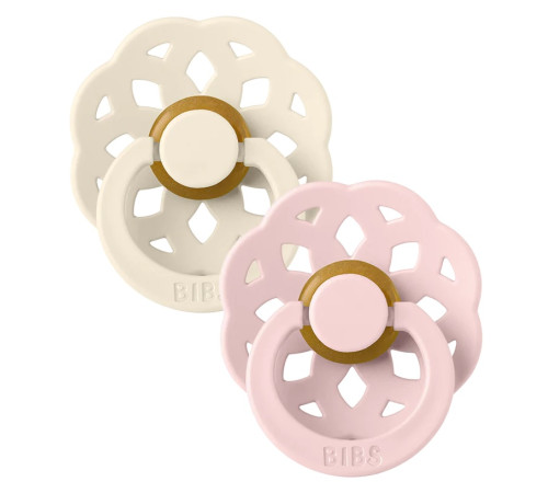  bibs suzeta rotunda din latex "boheme" ivory & blossom (0-6 luni) 2 buc.