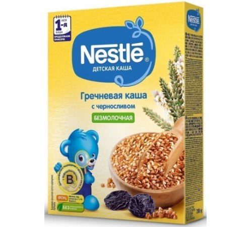 Nestle Каша гречневая безмолочная с черносливом 200 гр. (4 м+) nestle Каша гречневая безмолочная с черносливом 200 гр. (4 м+)