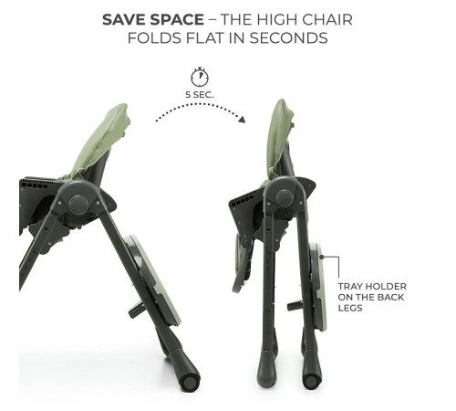 kinderkraft scaun pentru copii 2in1 tummie verde