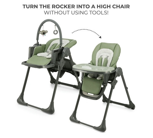 kinderkraft scaun pentru copii 2in1 tummie verde