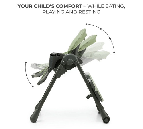 kinderkraft scaun pentru copii 2in1 tummie verde