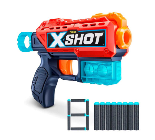 zuru 36184 blaster x-shot excel kickback (8 cartuse) 
