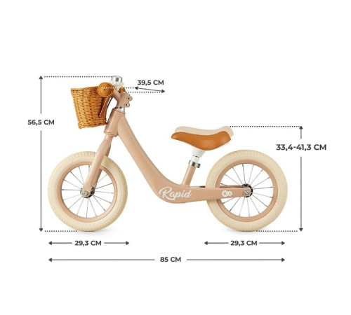 kinderkraft Беговел rapid 2 розовый