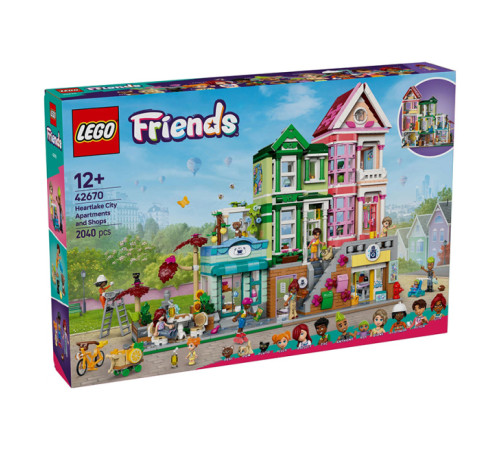  lego friends 42670 constructor "apartamente și magazine în heartlake city" (2040 el.)