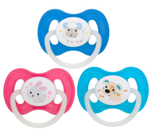 Питание и аксесcуары в Молдове canpol 23/278 Пустышка латексная круглая "bunny&company" (6-18 м.) 1 шт.