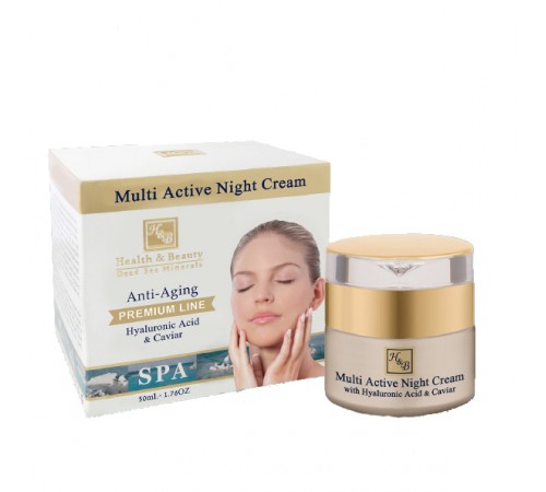  44.172 health & beauty cremă de noapte multiactivă cu acid hialuronic 50 ml 247252